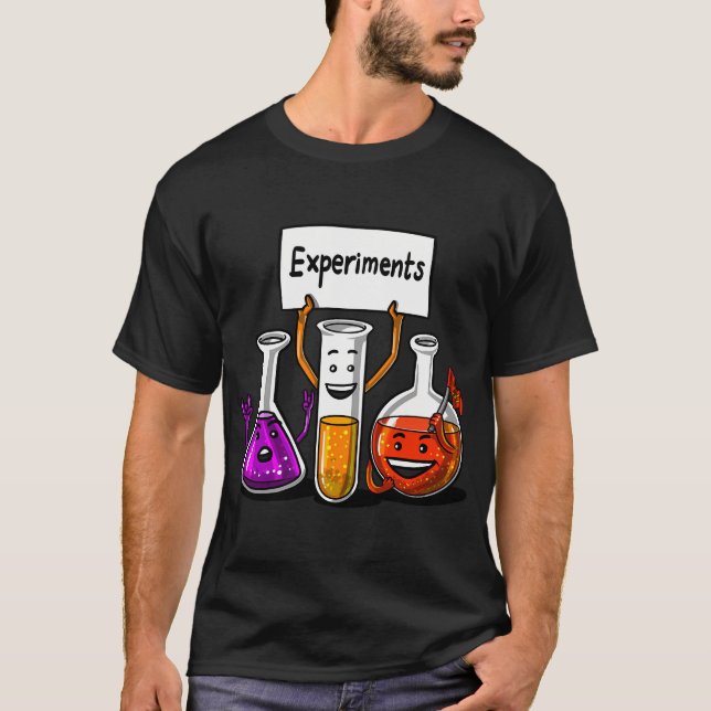 T-shirt Expériences de chimie (Devant)