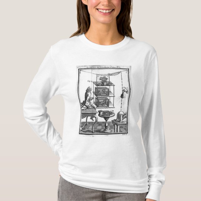 T-shirt Expérimentation avec l'électricité (Devant)
