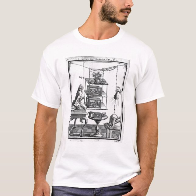 T-shirt Expérimentation avec l'électricité (Devant)