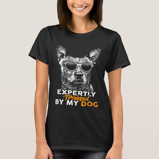 T-shirt Expérimenté Par Mon Chien De Bataille Australien (Devant)