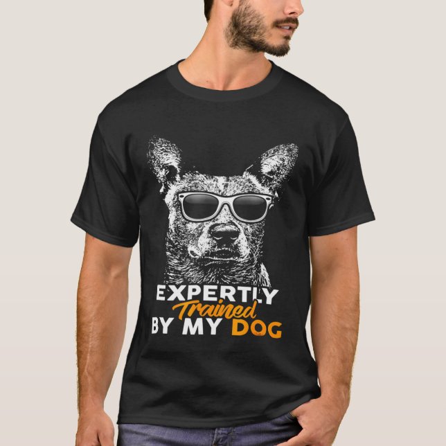 T-shirt Expérimenté Par Mon Chien De Bataille Australien (Devant)