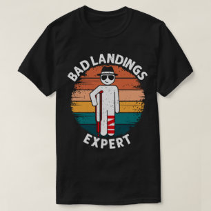 T-shirt Expert Atterrissage Mauvais Blessure de jambe Récu