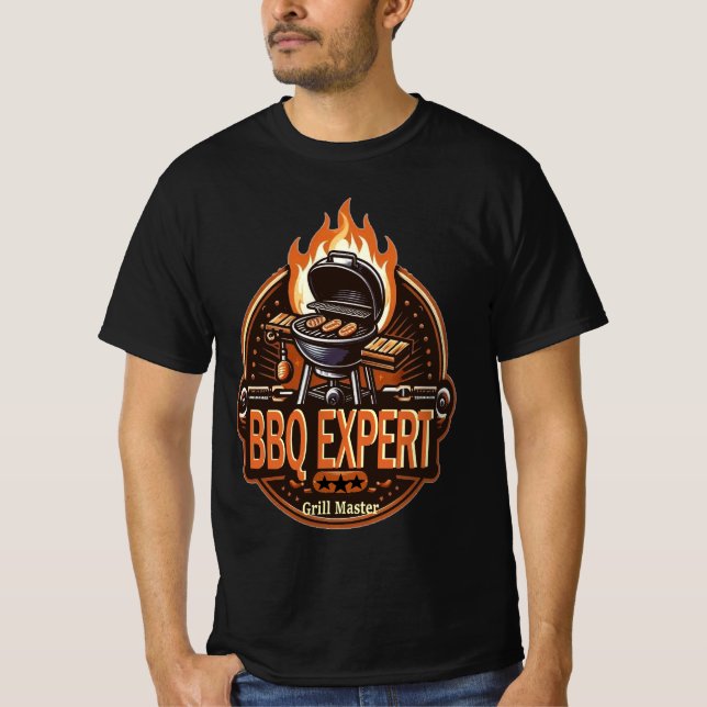 T-shirt expert barbecue (Devant)