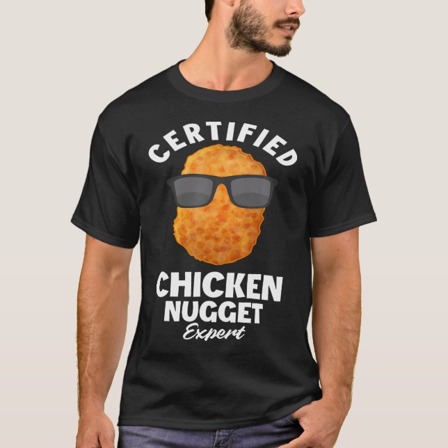 T-shirt Expert Certifié en Nugget de poulet - Drôle Nu de  (Devant)