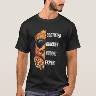 T-shirt Expert certifié en nuggets de poulet  Nugget de po