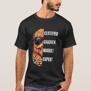 T-shirt Expert certifié en nuggets de poulet Nugget de po