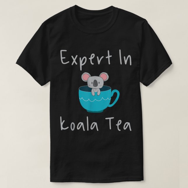 T-shirt Expert dans Koala Tea Pun Contrôle Qualité Gestion (Design devant)