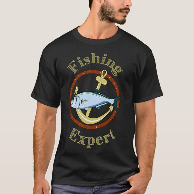 T-shirt Expert de la pêche (Devant)