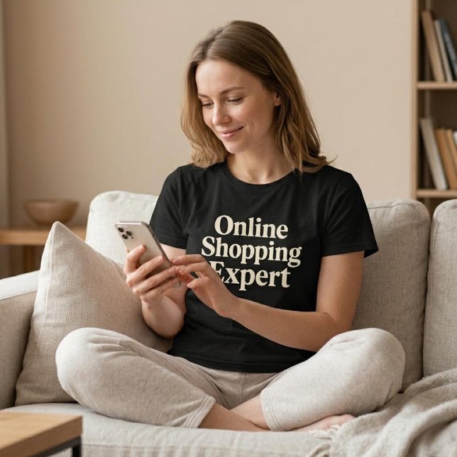 T-shirt Expert en achats en ligne (Créateur téléchargé)