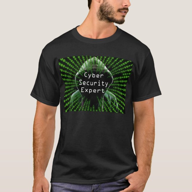T-shirt Expert en cybersécurité (Devant)