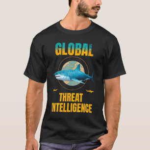 T-shirt Expert en cybersécurité requin drôle