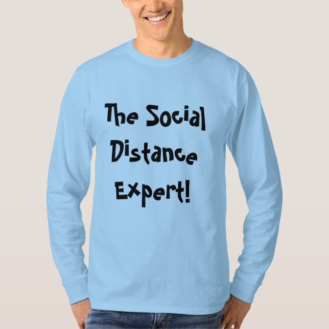T-shirt Expert en Distance Sociale (Devant)