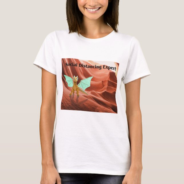 T-shirt Expert en Distances Sociales (Devant)