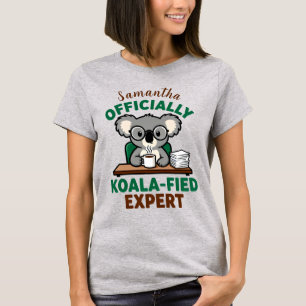 T-shirt Expert en Koala Officiel Blague de Café Drôle