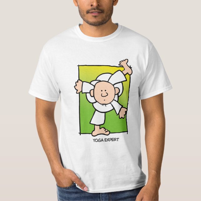 T-shirt expert en matière de yoga (Devant)