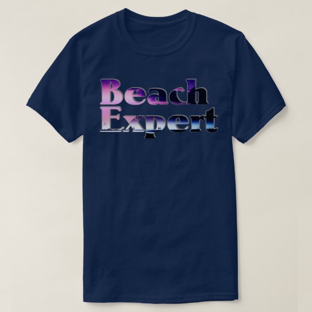 T-shirt Expert en plage (Design devant)