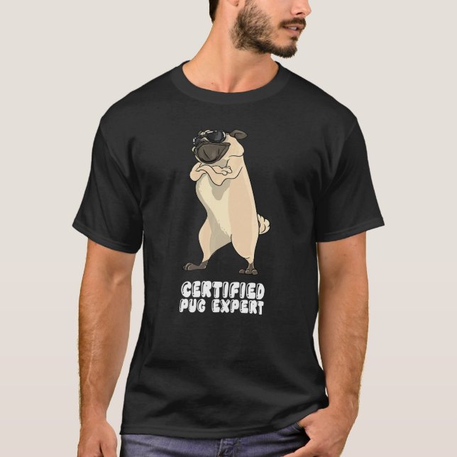 T-shirt Expert en pug certifié Premium (Devant)