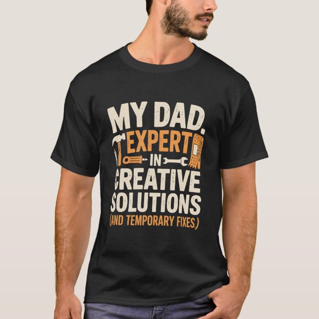 T-shirt Expert en solutions créatives - Drôle do-it-yourse (Devant)