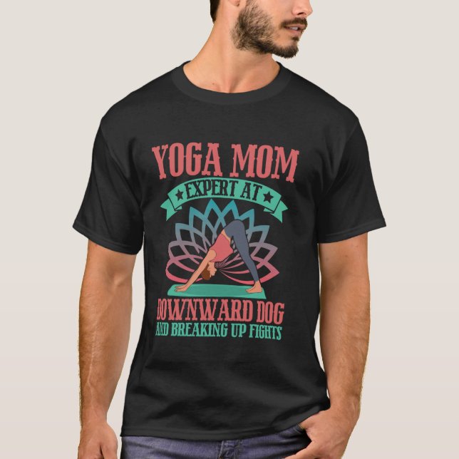 T-shirt Experte en chien tête en bas et séparation de baga (Devant)