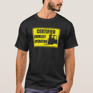 T-shirt Exploitant de chariot élévateur agréé d'entrepôt