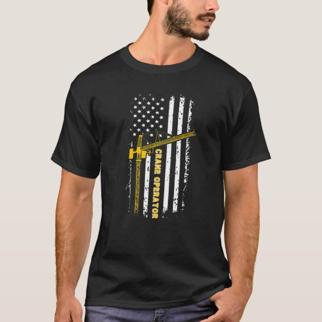 T-shirt Exploitant de grue Semaine de conducteur de grue d (Devant)