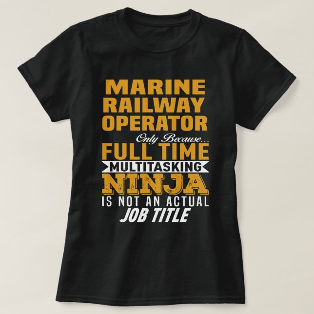 T-shirt Exploitant ferroviaire maritime (Design devant)