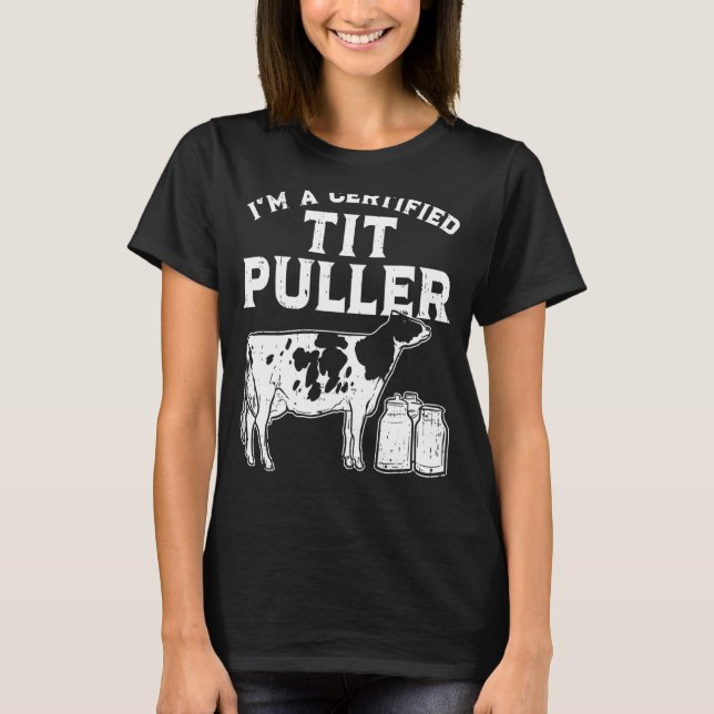 T-shirt Exploitation Agricole De Traction De Téton Certifi (Devant)