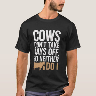 T-shirt Exploitation Laitière Vache Vie Ferme Agricole Rur