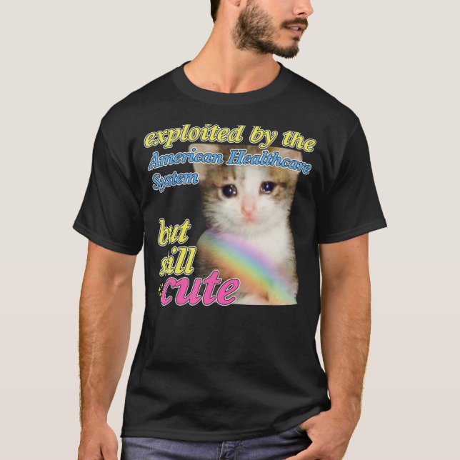 T-shirt Exploité Par Le Système Américain De Soins De Sant (Devant)