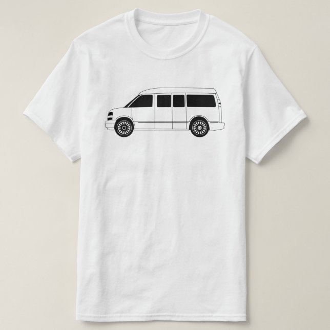 T-shirt explorateur campervan (Design devant)