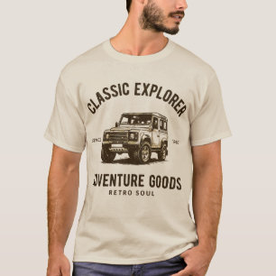 T-shirt Explorateur Classique – L'Âme Rétro des Articles d