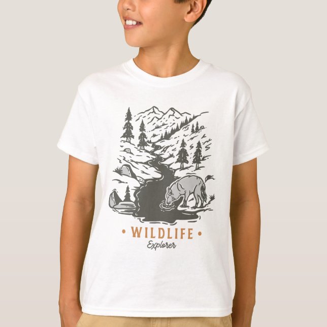 T-shirt Explorateur de la faune (Devant)