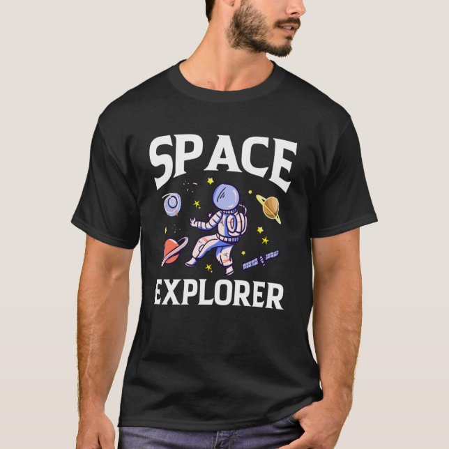 T-shirt Explorateur d'espace (Devant)