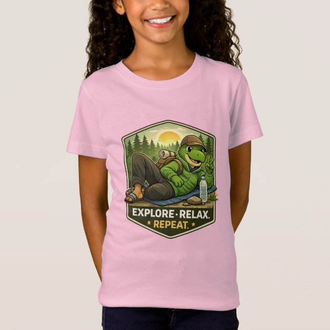 T-Shirt Explorateur Détendu Dino (Devant)
