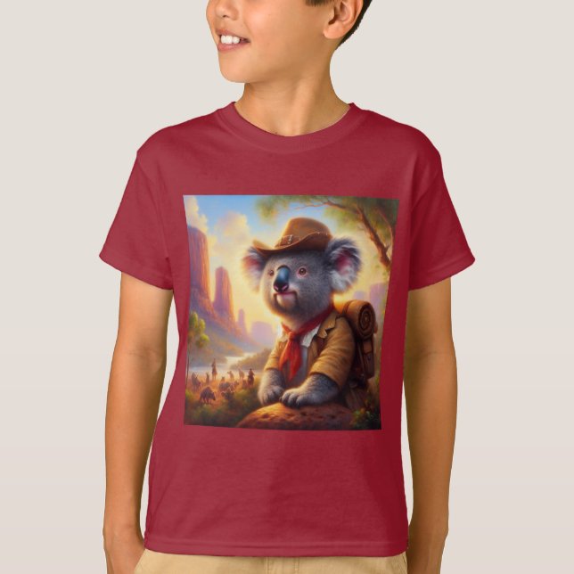 T-shirt Explorateur Koala (Devant)