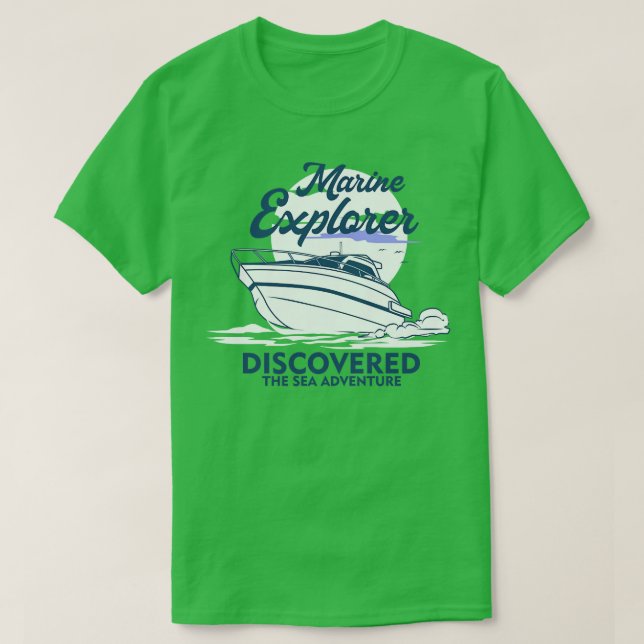 T-SHIRT EXPLORATEUR MARIN (Design devant)