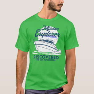 T-SHIRT EXPLORATEUR MARIN