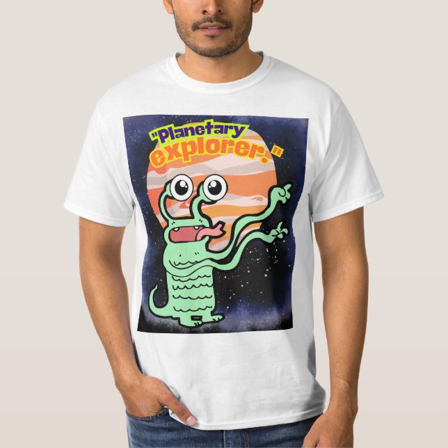 T-SHIRT EXPLORATEUR PLANÉTAIRE (Devant)