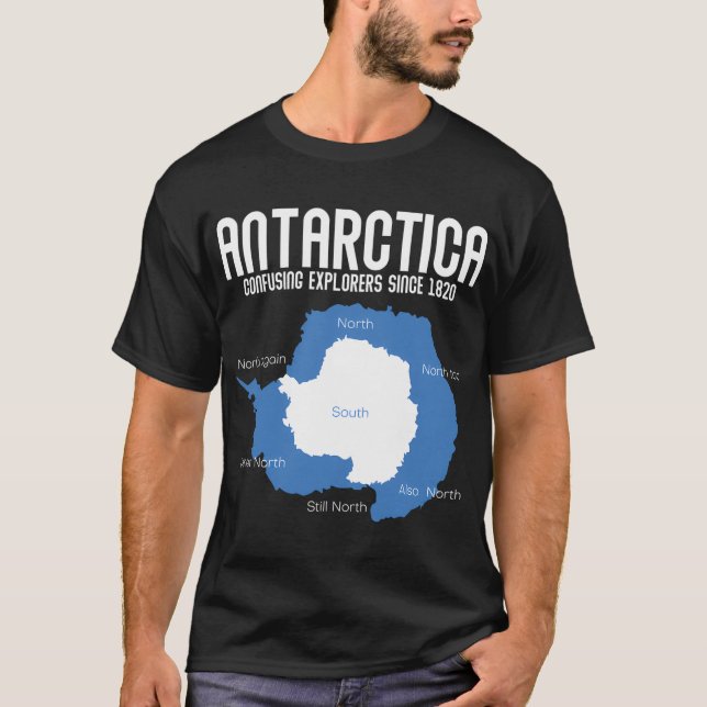 T-shirt Explorateurs de l'Antarctique confondus depuis 182 (Devant)