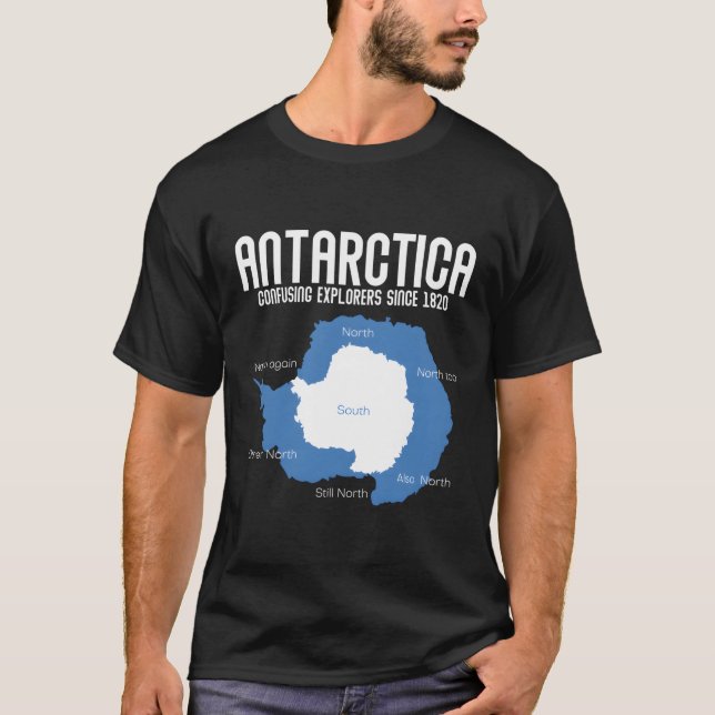 T-shirt Explorateurs de l'Antarctique confondus depuis 182 (Devant)
