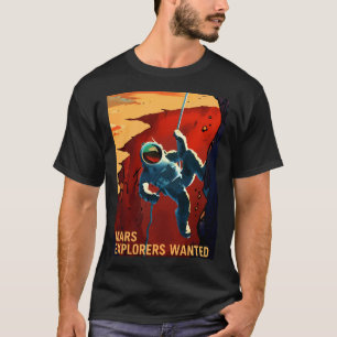T-shirt Explorateurs Mars Voyage Recherché Vers Mars Nasa 