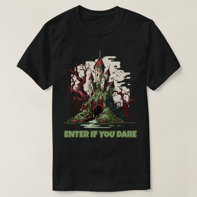 T-shirt Exploration De Château Hauné Entrer Si Vous Osez (Design devant)