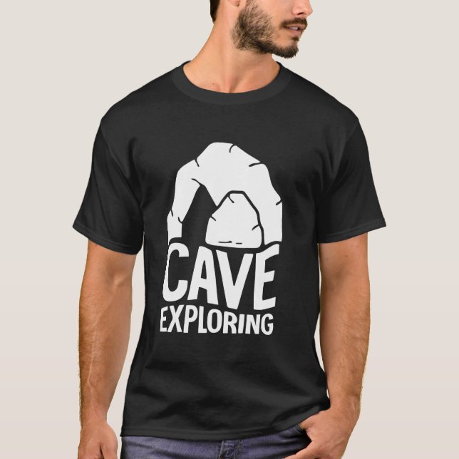 T-shirt Exploration de grottes (Devant)