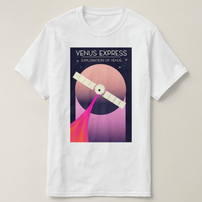 T-shirt Exploration de Vénus par Venus Express (Design devant)