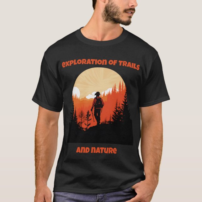 T-shirt Exploration des sentiers et de la nature (Devant)