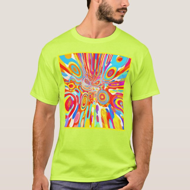 T-shirt Exploration d'un Motif coloré (Devant)