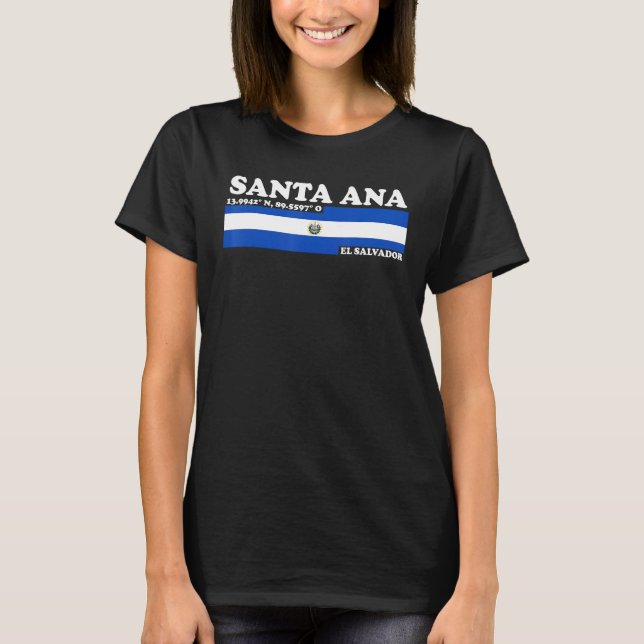 T-shirt Explore Santa Ana The Magic of Coordinates (Devant)