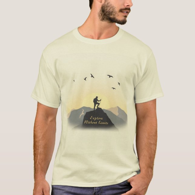 T-shirt “Explore Without Limits” (Devant)