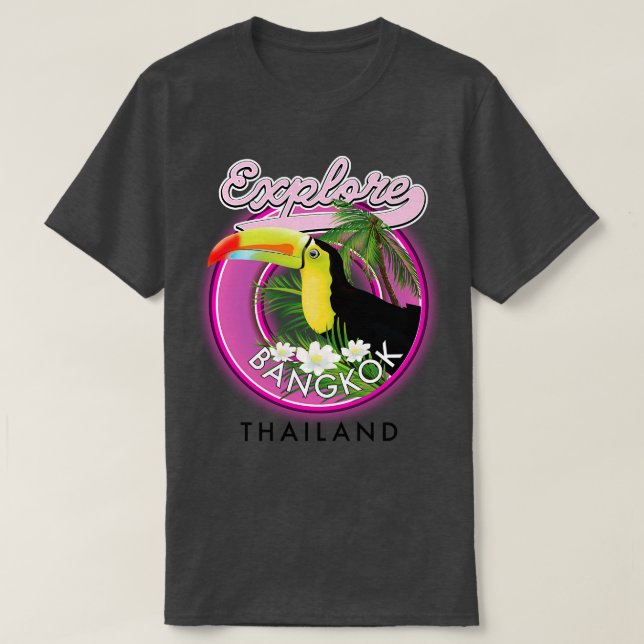 T-shirt explorer Bangkok indonesia voyage (Design devant)