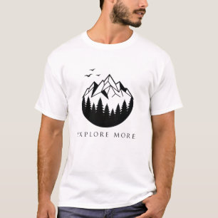 T-shirt Explorer davantage la montagne géométrique